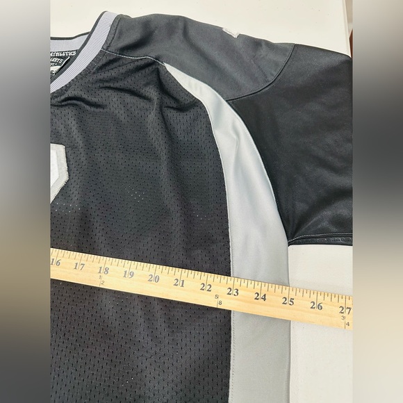 Vintage Oakland Raiders Steve &‎ Barrys Black Silver Football Jersey Adult Sz XL - Picture 5 of 8